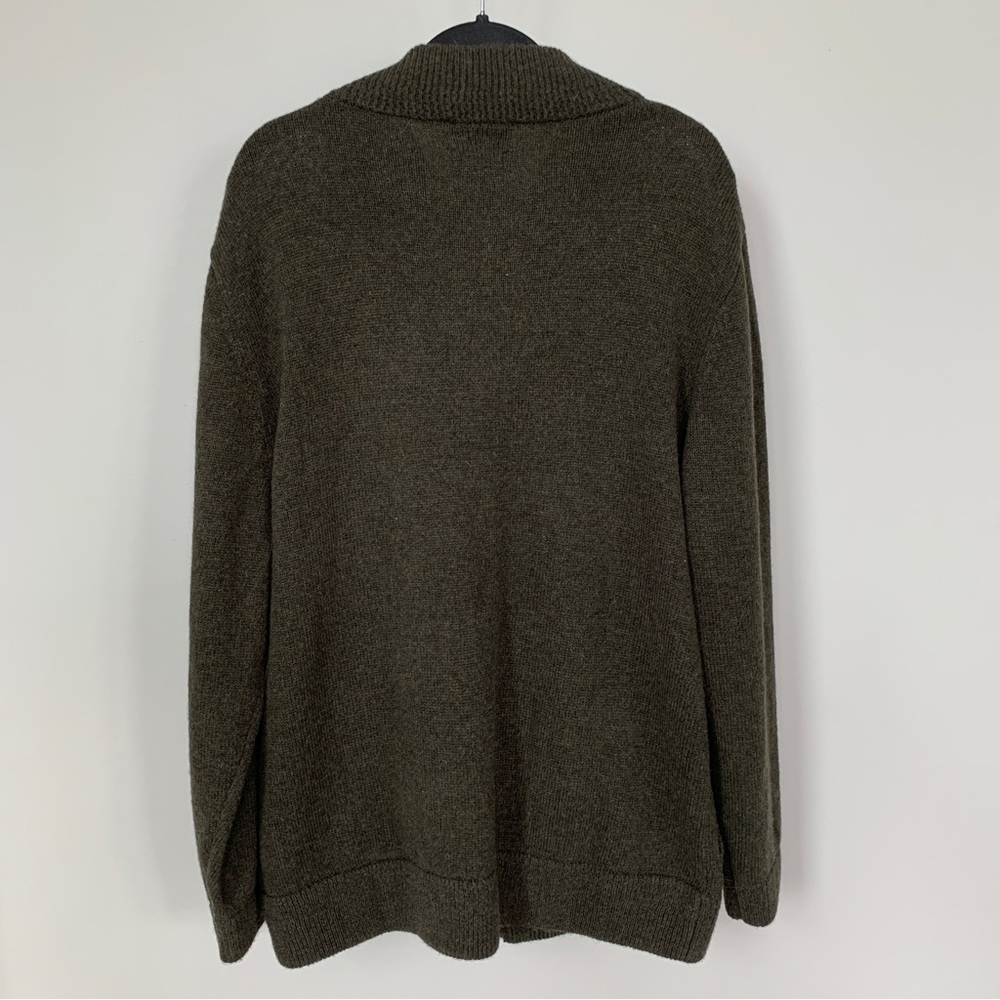 Pendleton Green Button Down Cardigan Sweater Size… - image 2